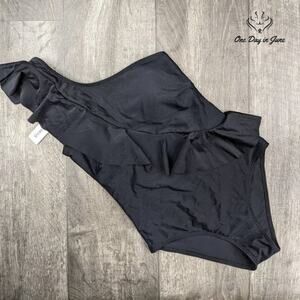 Verano Playa One Shoulder Ruffle One Piece Size S